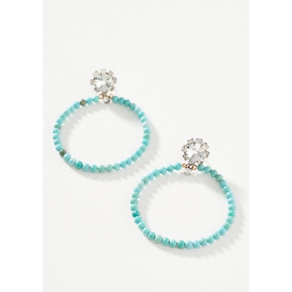 NEW! Anthropologie Leigh Hooped Post Earrings